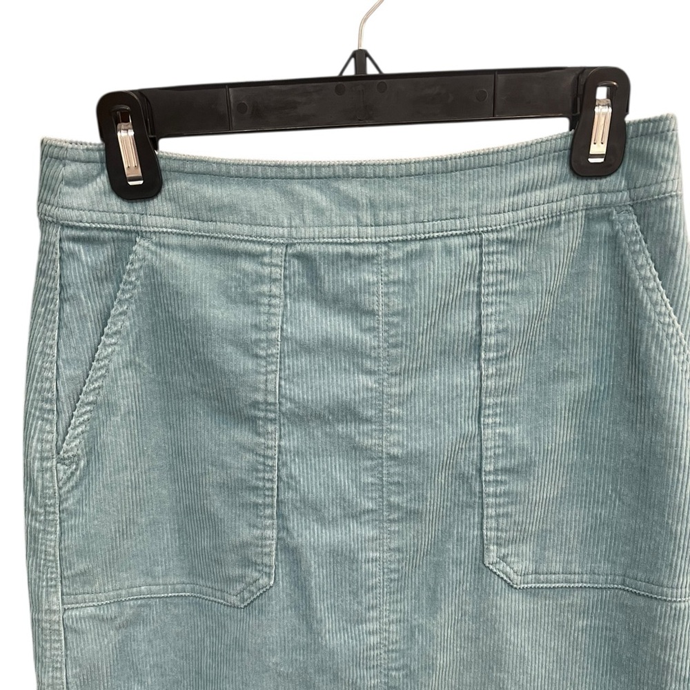 Boden Woman’s Turquoise/Teal Corduroy Midi Skirt - Size 4 - Picture 3 of 8
